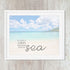 Colors Of The Sea Typography Print